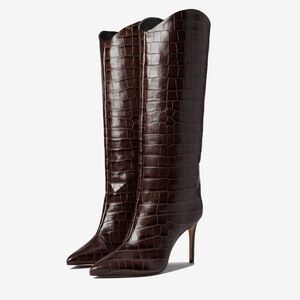 Schutz Maryana Dark Chocolate Boots - 7.5